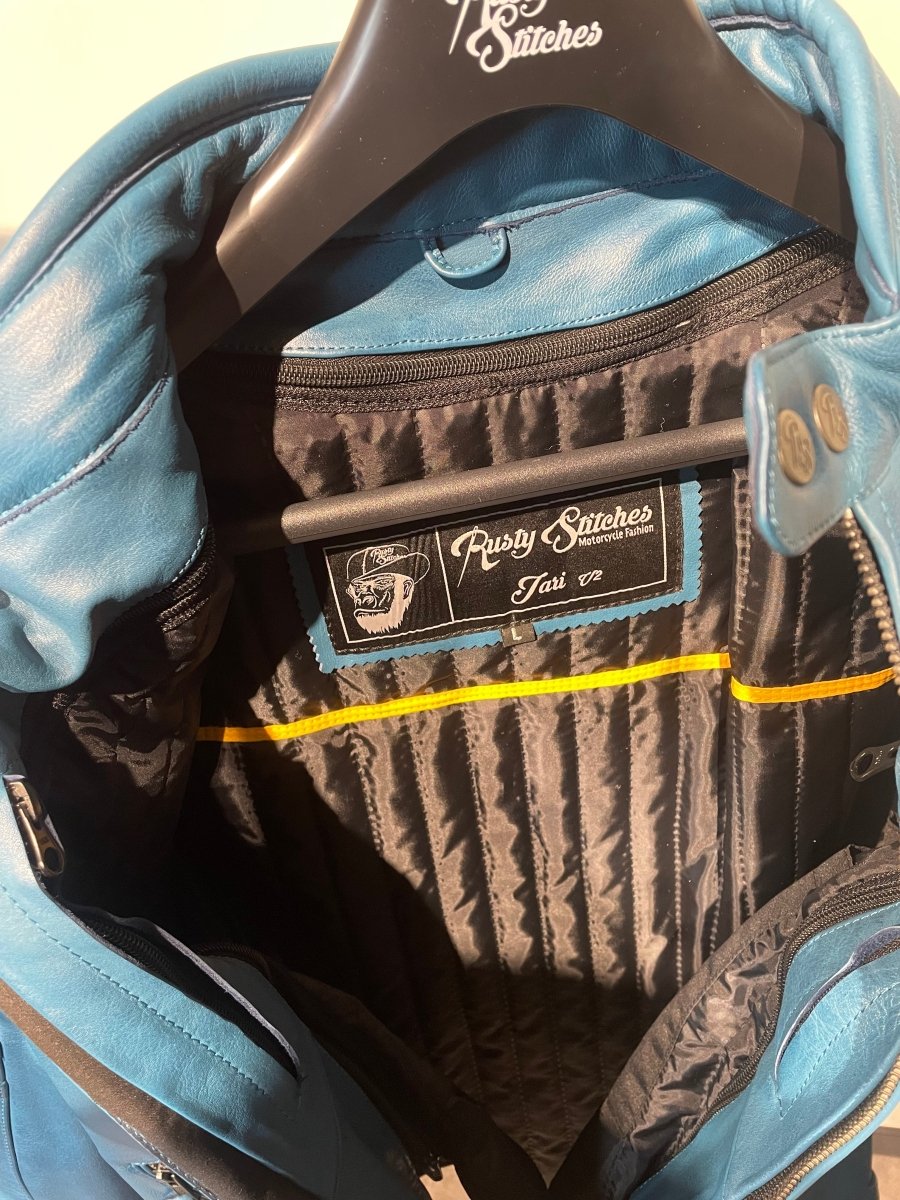 Rusty Stitches Motorjas Leer (L) - Tweedehandsmotorkleding.nl