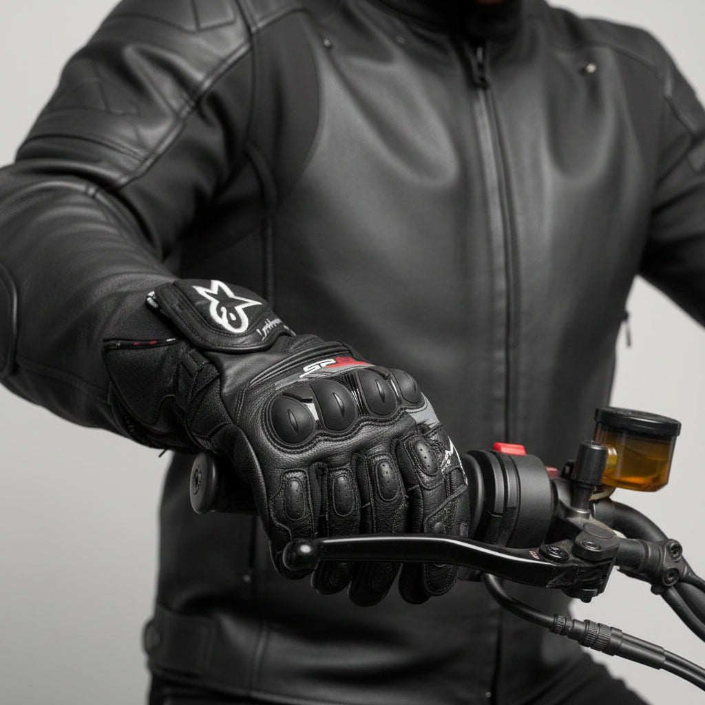 Alpinestars Motorhandschoenen Leer (S) - Tweedehandsmotorkleding.nl