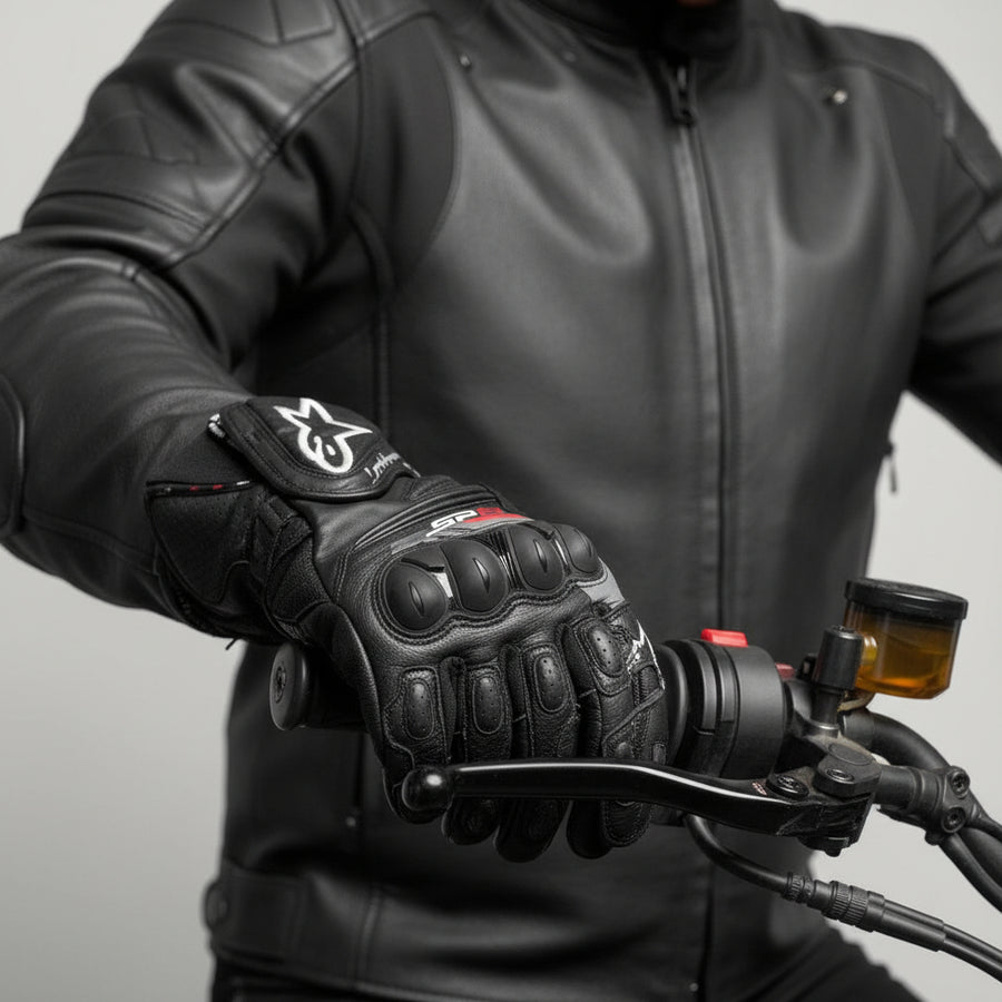 Alpinestars Motorhandschoenen Leer (S) - Tweedehandsmotorkleding.nl