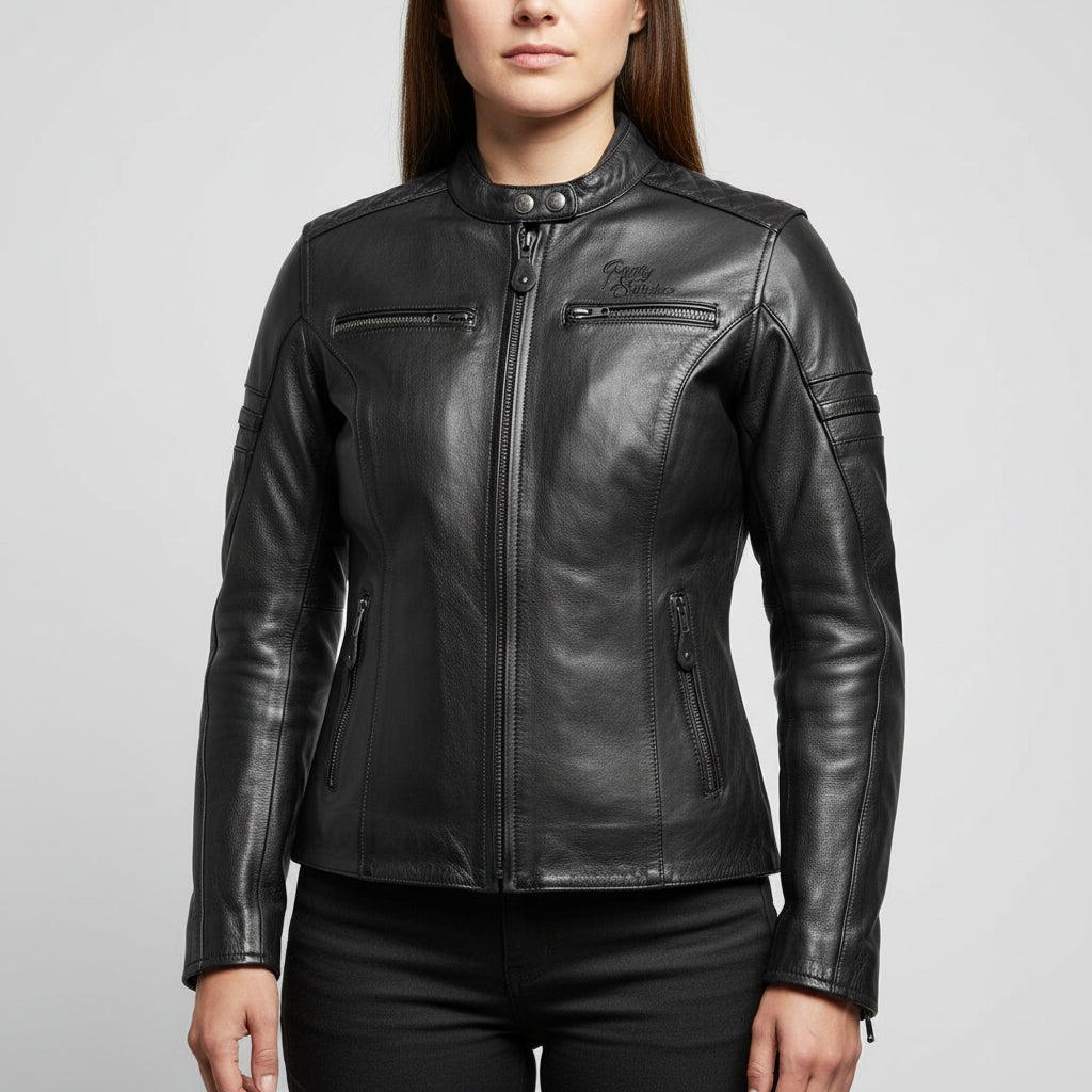 Rusty Stitches Motorjas Leer (38) - Tweedehandsmotorkleding.nl