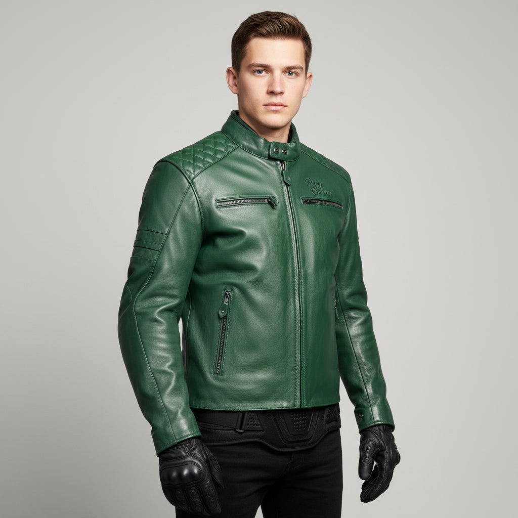 Rusty Stitches Motorjas Leer (M) - Tweedehandsmotorkleding.nl