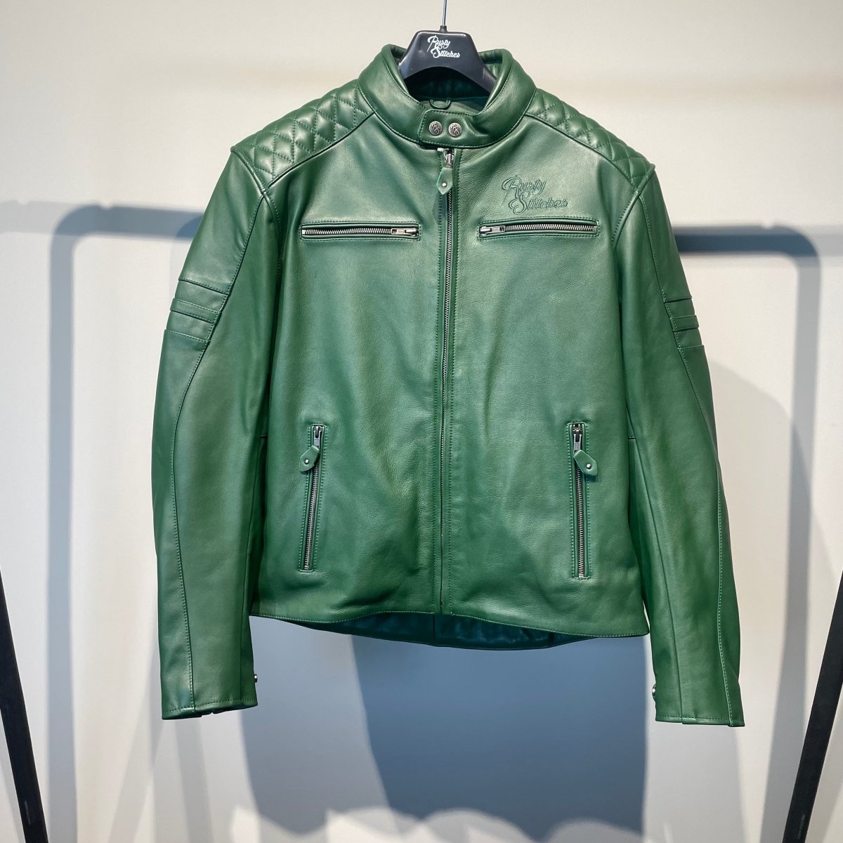 Rusty Stitches Motorjas Leer (M) - Tweedehandsmotorkleding.nl