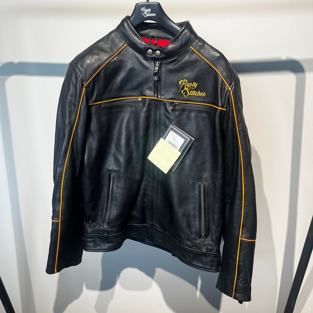 Rusty Stitches Motorjas Leer (L) - Tweedehandsmotorkleding.nl
