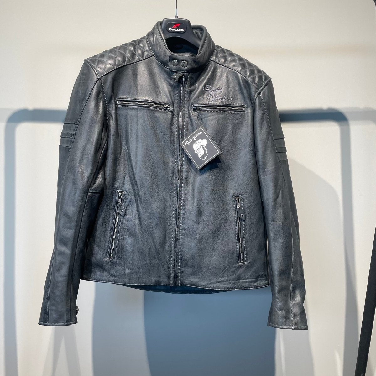 Rusty Stitches Motorjas Leer (L) - Tweedehandsmotorkleding.nl
