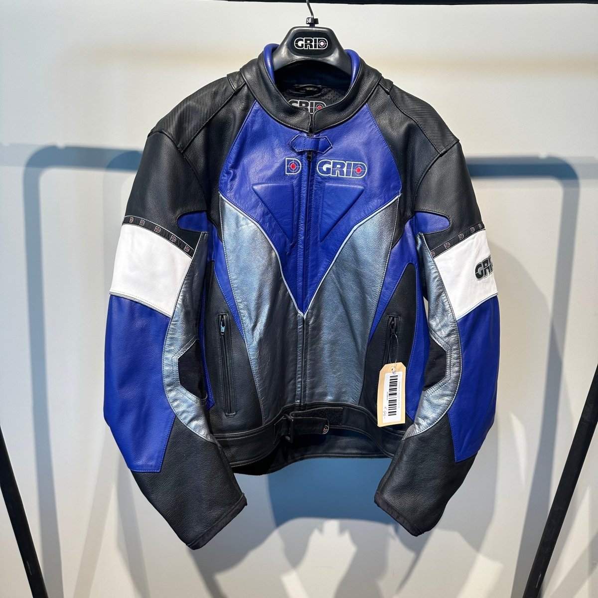 Grid Motorjas Leer (58) - Tweedehandsmotorkleding.nl