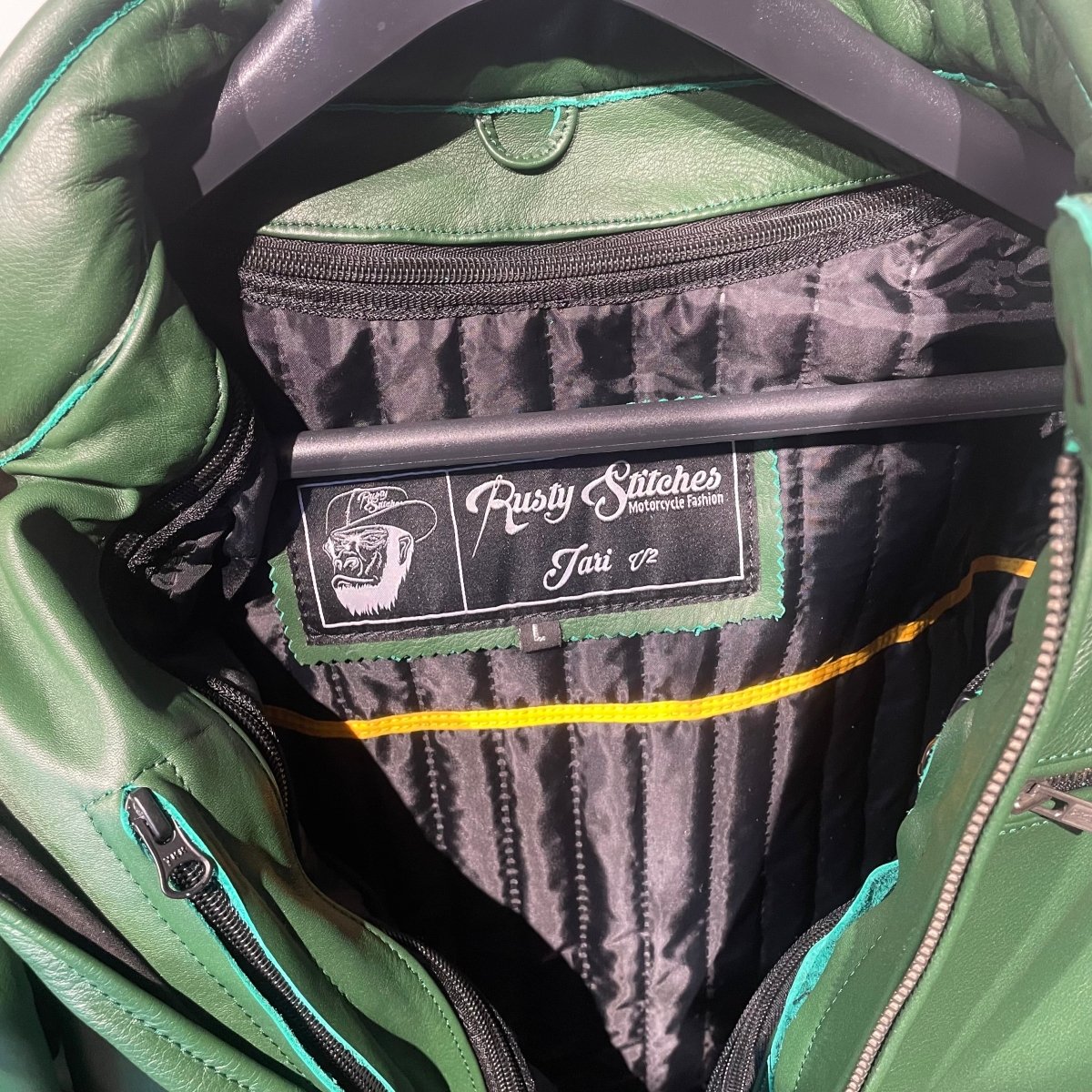 Rusty Stitches Motorjas Leer (M) - Tweedehandsmotorkleding.nl