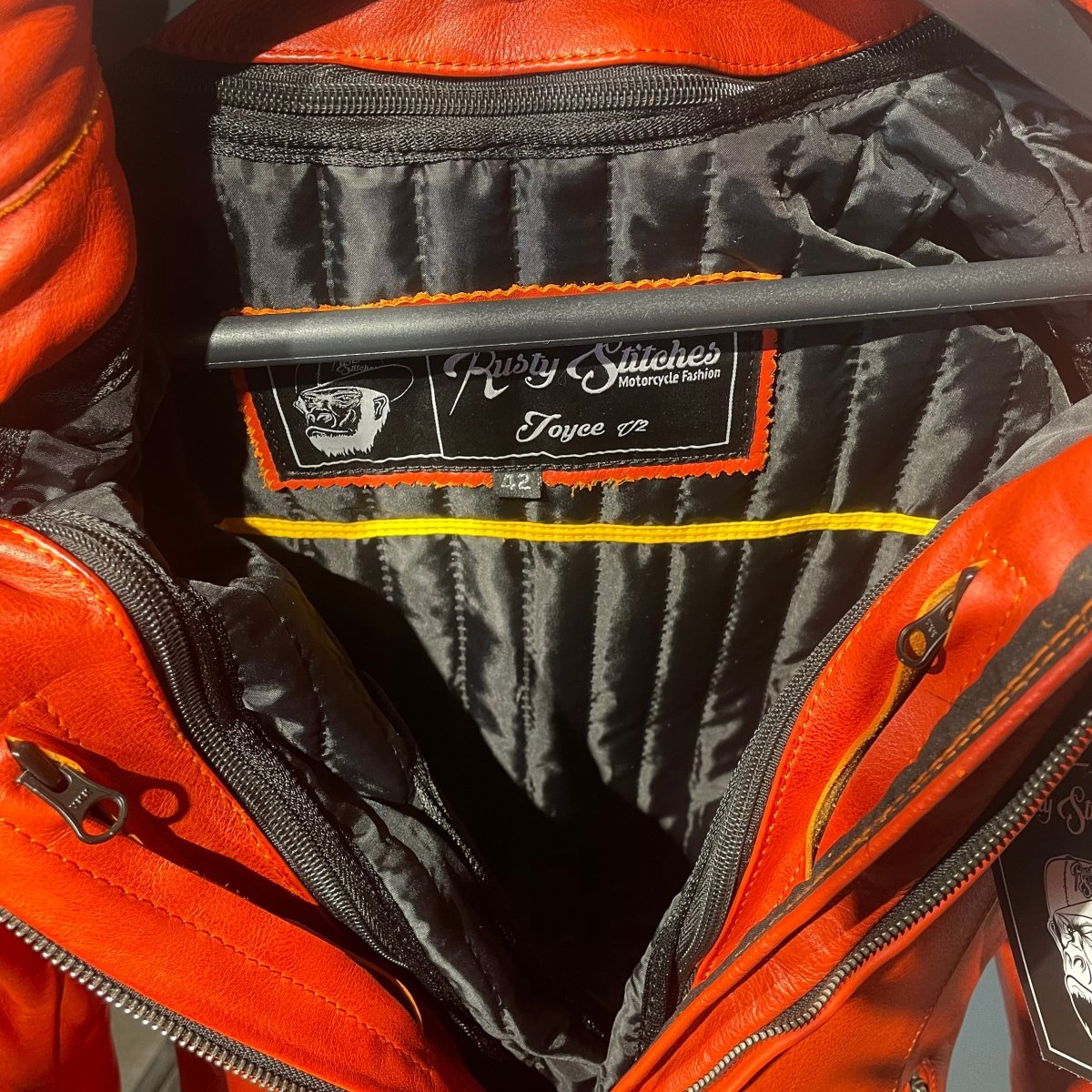 Rusty Stitches Motorjas Leer (42) - Tweedehandsmotorkleding.nl