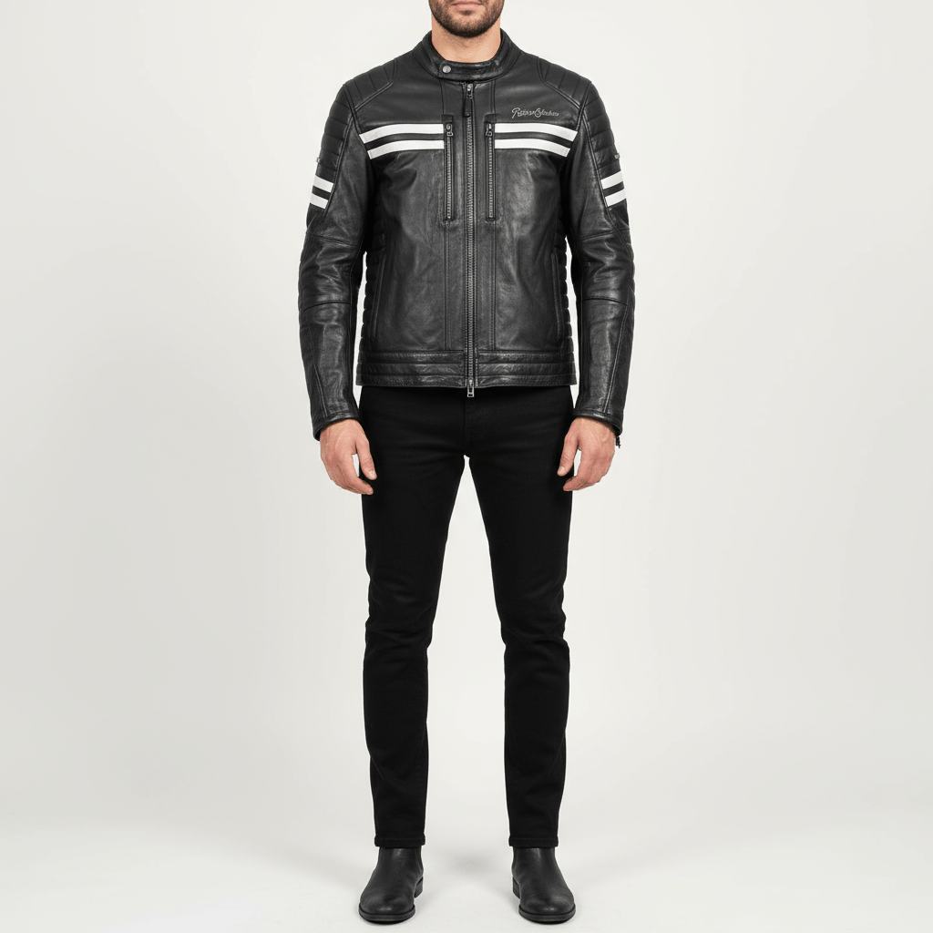 Rusty Stitches Motorjas Leer (3XL) - Tweedehandsmotorkleding.nl