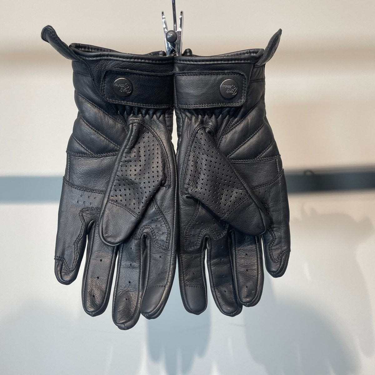 Rusty Stitches Motorhandschoenen Leer (M) - Tweedehandsmotorkleding.nl