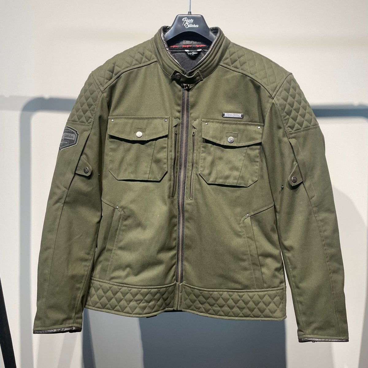 Rusty Stitches Motorjas Denim (L) - Tweedehandsmotorkleding.nl