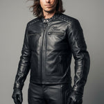 Rusty Stitches Motorjas Leer (L) - Tweedehandsmotorkleding.nl