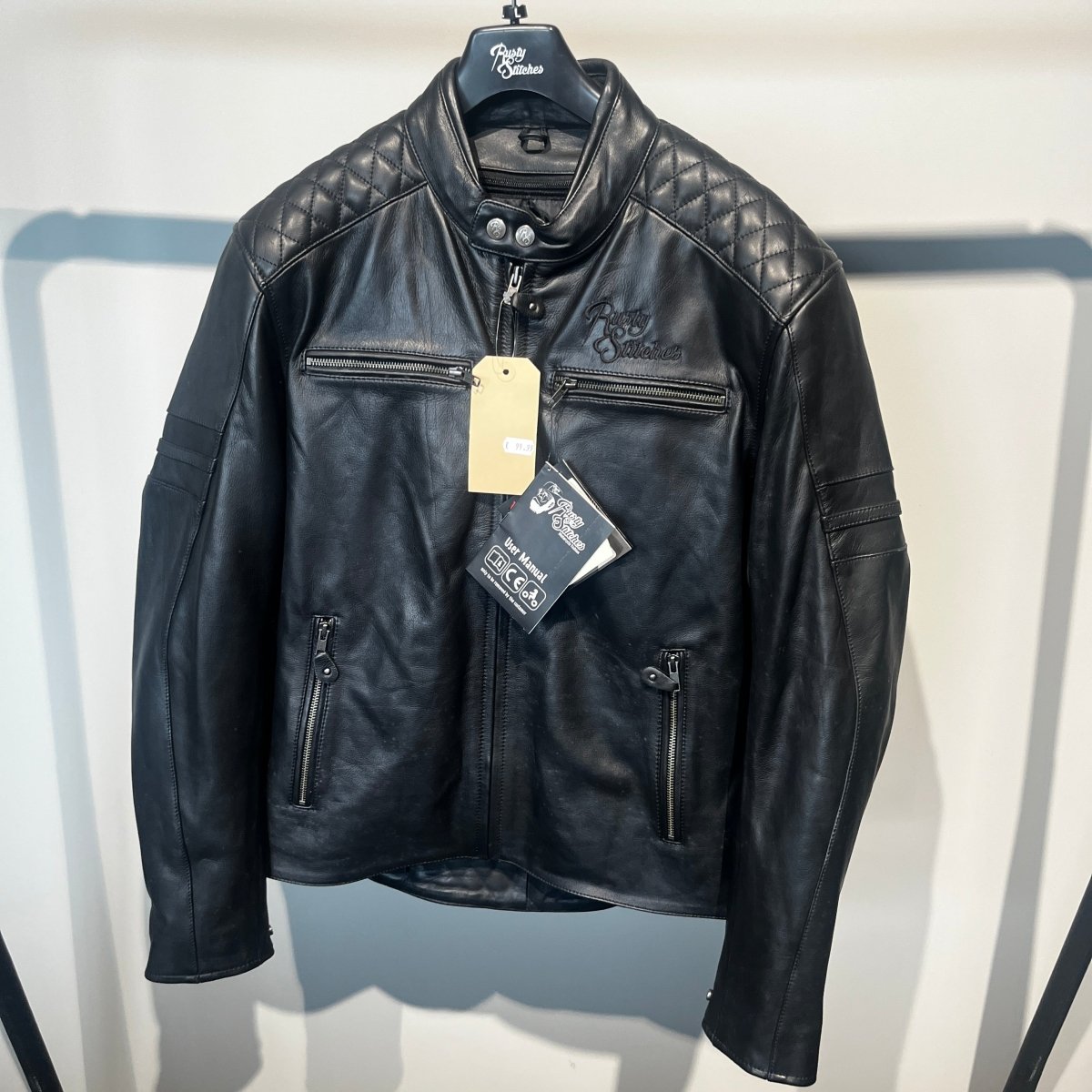 Rusty Stitches Motorjas Leer (L) - Tweedehandsmotorkleding.nl