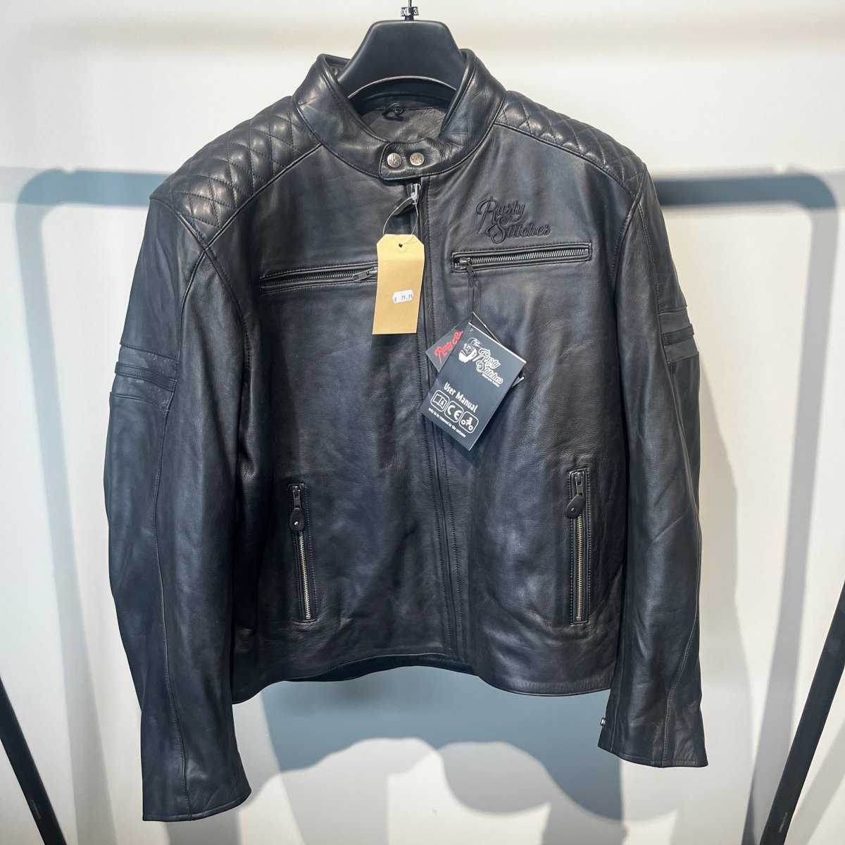 Rusty Stitches Motorjas Leer (3XL) - Tweedehandsmotorkleding.nl