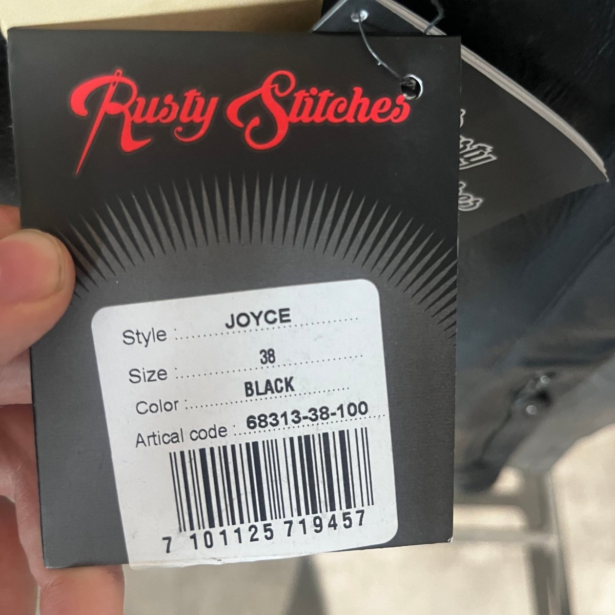 Rusty Stitches Motorjas Leer (38) - Tweedehandsmotorkleding.nl