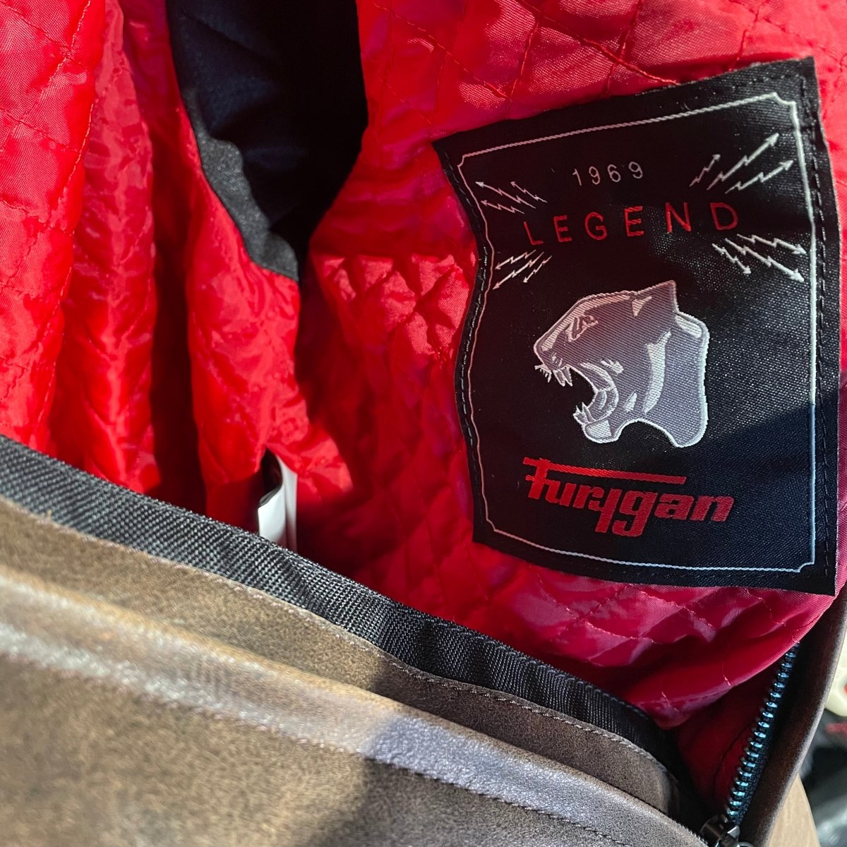 Furygan Motorjas Leer (XL) - Tweedehandsmotorkleding.nl