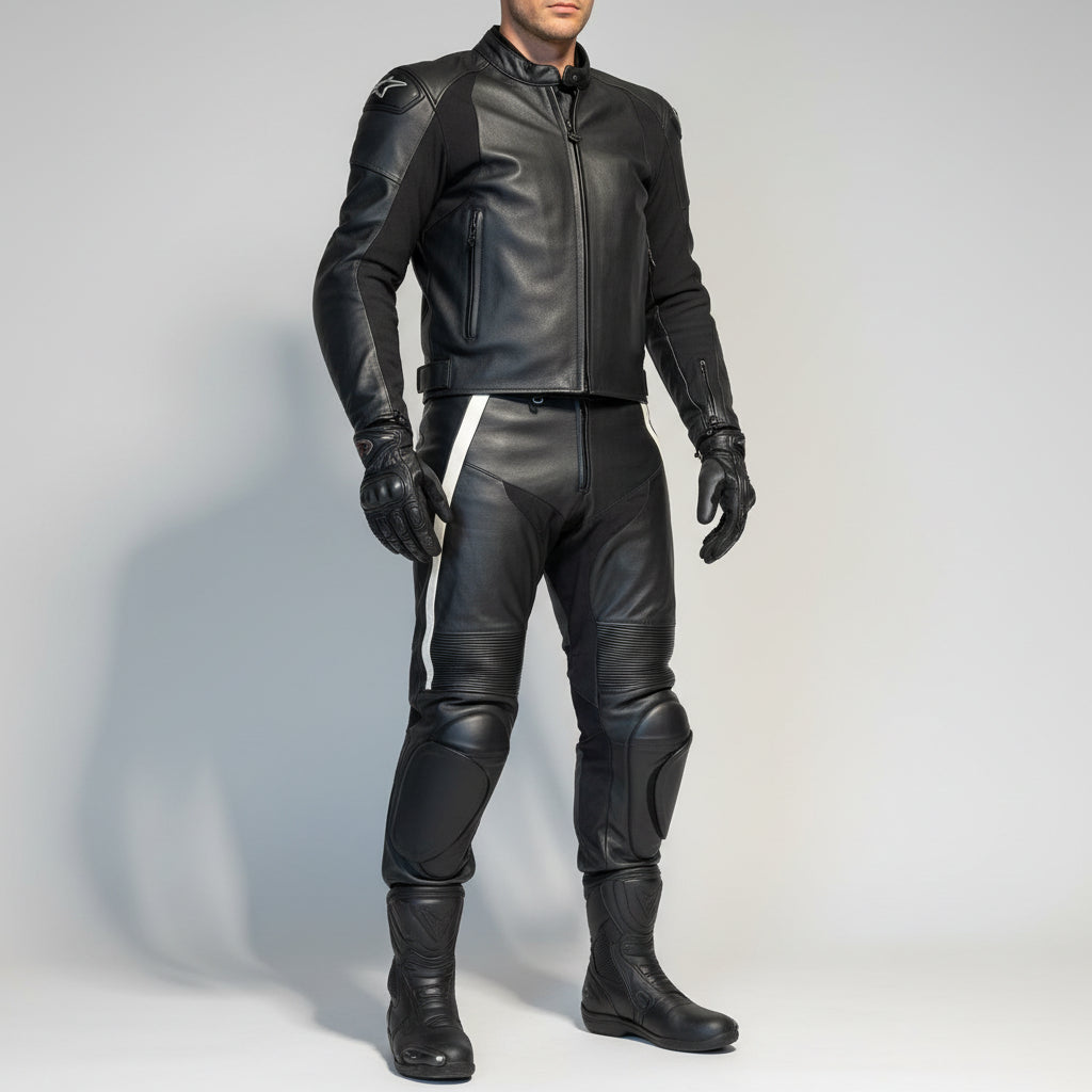 BMW Motorbroek Leer (50) - Tweedehandsmotorkleding.nl