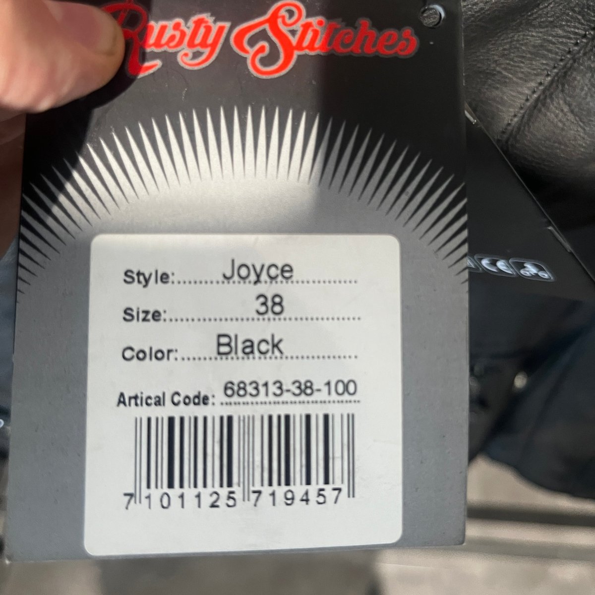 Rusty Stitches Motorjas Leer (38) - Tweedehandsmotorkleding.nl