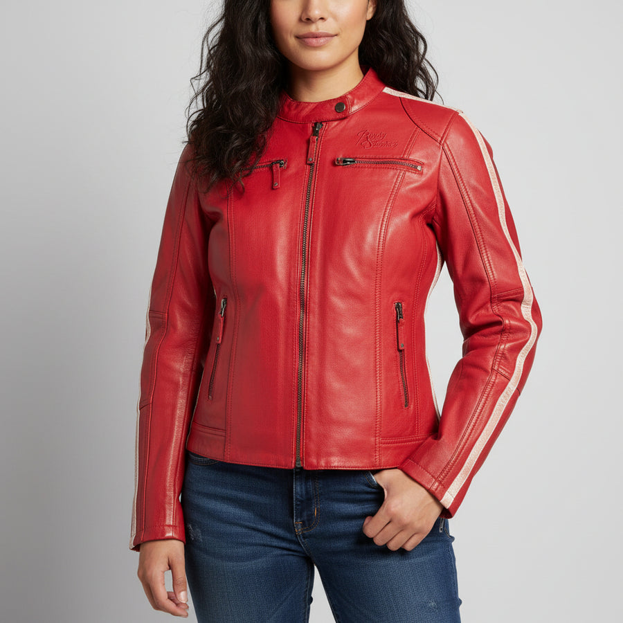 Rusty Stitches Motorjas Leer (40) - Tweedehandsmotorkleding.nl