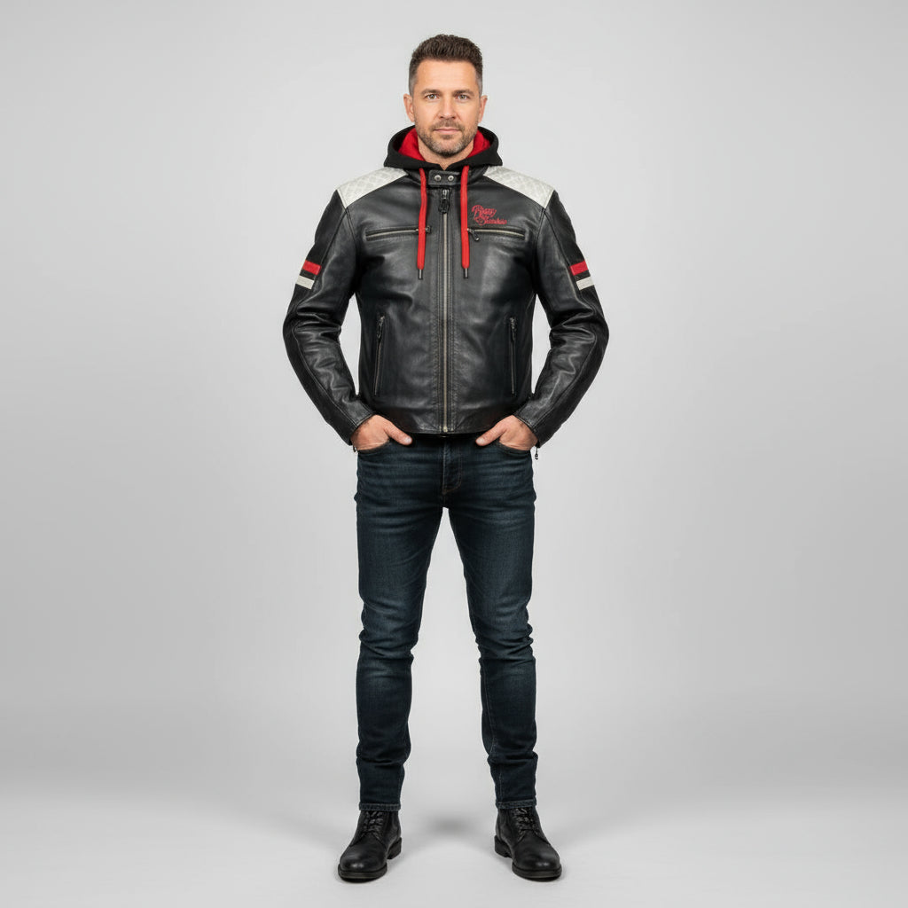 Rusty Stitches Motorjas Leer (L) - Tweedehandsmotorkleding.nl