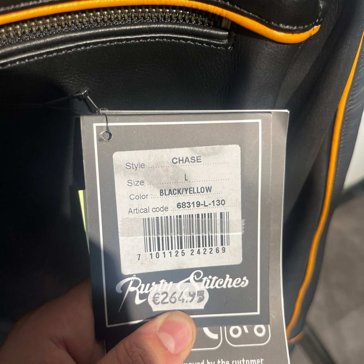 Rusty Stitches Motorjas Leer (L) - Tweedehandsmotorkleding.nl