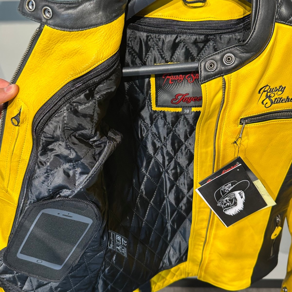 Rusty Stitches Motorjas Leer (38) - Tweedehandsmotorkleding.nl