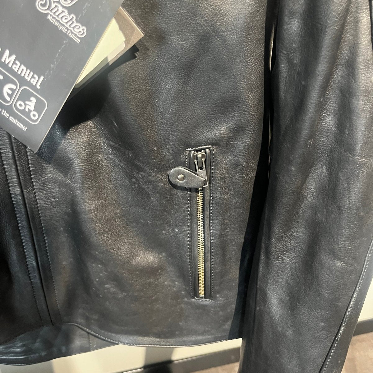 Rusty Stitches Motorjas Leer (L) - Tweedehandsmotorkleding.nl