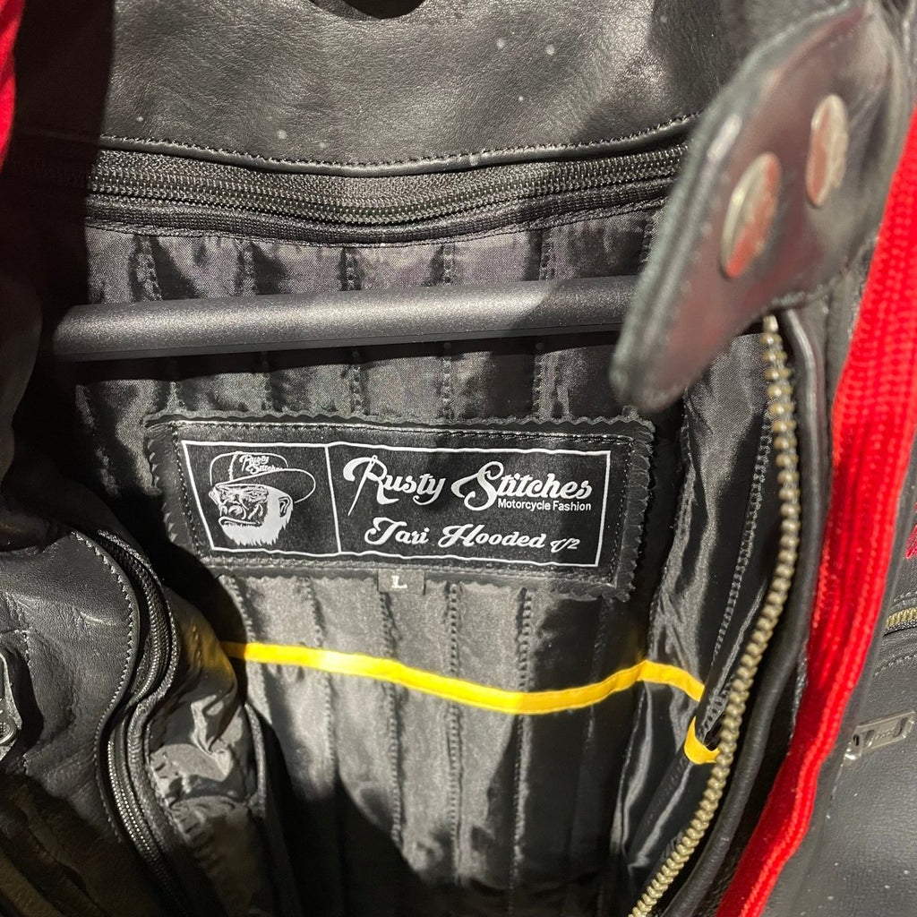 Rusty Stitches Motorjas Leer (L) - Tweedehandsmotorkleding.nl