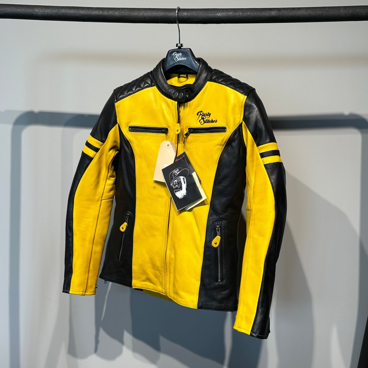 Rusty Stitches Motorjas Leer (38) - Tweedehandsmotorkleding.nl